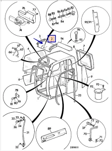 Стекло лобовое верхнее (крыша) OEM) JHN0139